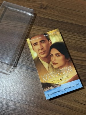 Captain Corellis Mandolin VHS Nicolas Cage Penelope Cruz Slip/Plastic Cover