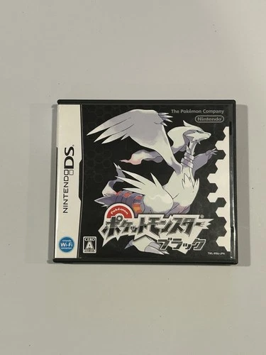 Pokemon Black w/ Case & Manual - Japan Region - Nintendo DS - Tested