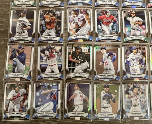 2022 Topps Tribute (52 Card) Base Lot - NO DUPLICATES - Half Complete Set! - Picture 5 of 5