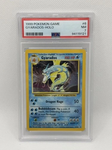 Gyarados Base Set 6/102 Holo Rare PSA 7 Pokémon TCG 1999 Nintendo