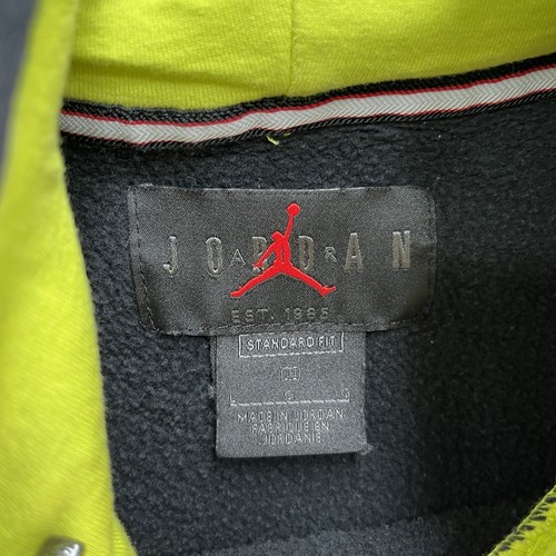 Nike Air Jordan Hoodie Mens Large Black DNA Logo Casual Pullover Sweatshirt - Picture 4 of 13