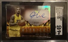 John Collins SGC 9 Auto 2023-24 Topps Midnight Horizon Signatures Jazz #'d /75 