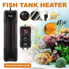 hygger 300W/500W/800W/1000W Submersible Fish Tank Heater LCD Display Controller