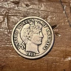 1913 10C Barber Dime