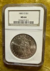 1885 O Morgan Silver Dollar MS-64 NGC GRADED