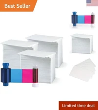 Complete Magicard YMCKO Ribbon Set with 300  PVC Cards for Professionals
