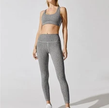 NEW! Spiritual Gangster Women's Intent Tech Heather Jersey Leggings Size S $108