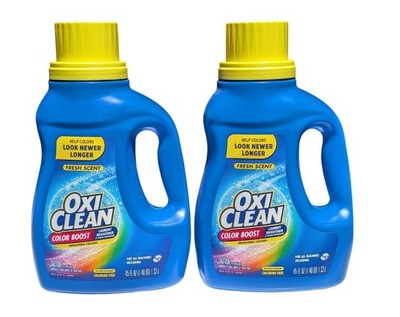 2 - OxiClean Color Boost Laundry Brightener Liquid Fresh Scent, 45 oz Each