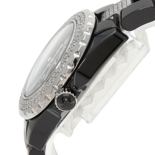 CHANEL J12 1.3" Bezel Bracelet Diamond Watches H1338 Ceramic/CeramicxDiamond... - Picture 5 of 24