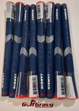8 *NEW* Lamkin Sonar Hero Golf Club Grips Midsize Navy Blue 60R+ - 101958