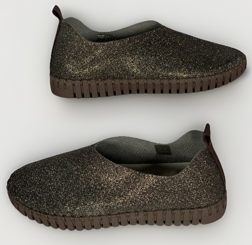 Isle Jacobsen Damen Tulpe Slipper Schuh Bronze Glitzer Plateau LIMITIERTE Auflage 40 / 9,5 - Bild 5 von 24