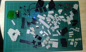 LEGO Vintage Classic Space Set # 6891 Gamma V Laser Craft Incomplete Incomplete