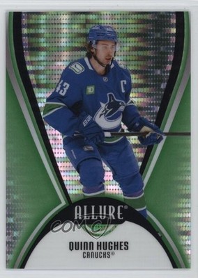 2025-26 Upper Deck Allure Green Quartz /99 Quinn Hughes #63 1u8h