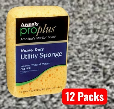 12 Armaly ProPlus Heavy Duty Utility Sponges - Contractor Grade