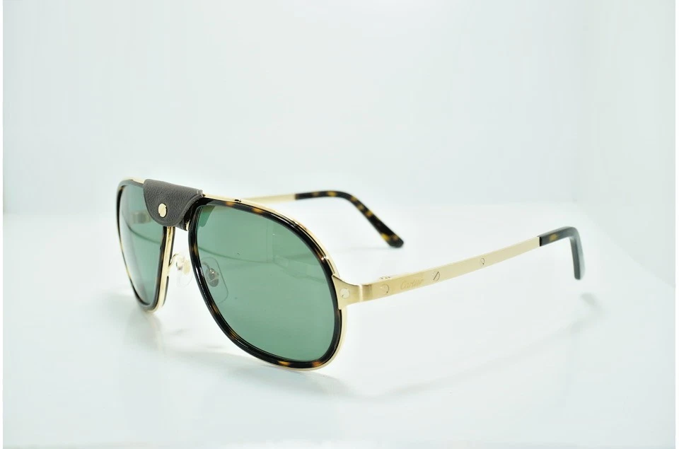 Cartier — Cartier CT0241S 002 Santos Aviator Sunglasses   New Authentic