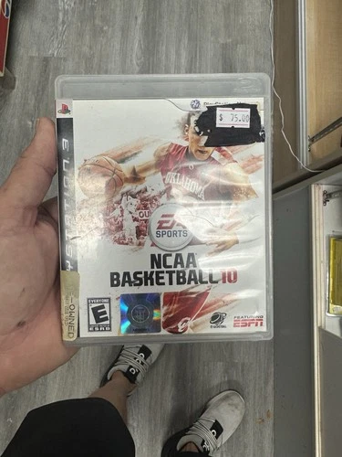 NCAA Basketball 10 PlayStation 3 2009 with Case and Manual tested and working