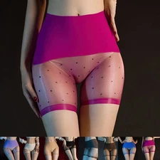 Silky Smooth Transparent Polka Dot Seamless Underwear for Women's Daily Wear