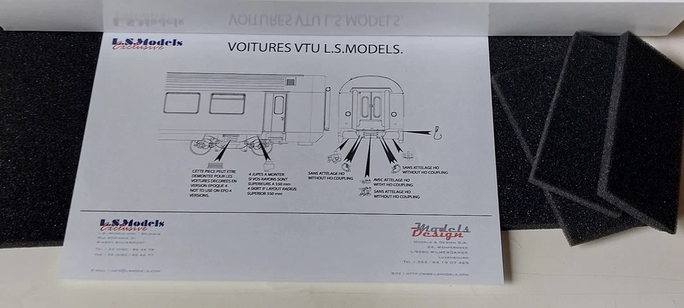 SNCF LS MODELS SET 3 VOITURES TER LANQUEDOC ROUSSILLON HO*DC  40313 - Imagen 2 de 3