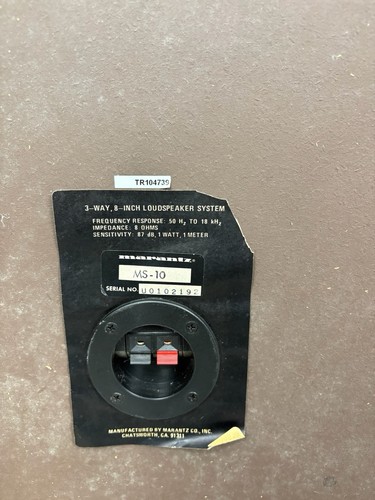 Coppia di diffusori da libreria vintage Marantz MS-10 in legno testati! Raro! - Foto 6 di 6