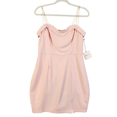Super Down Womens Mini Side Slit Cocktail Dress Size Medium  Light Pink NWT