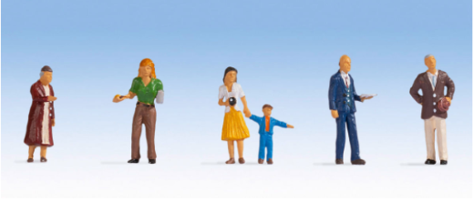 Noch 15481 Pedestrians (Pk6) Figures Set HO OO Gauge