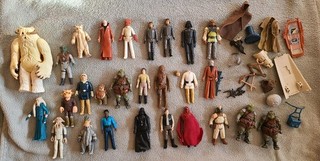 Vintage Star Wars figures and accessories joblot bundle