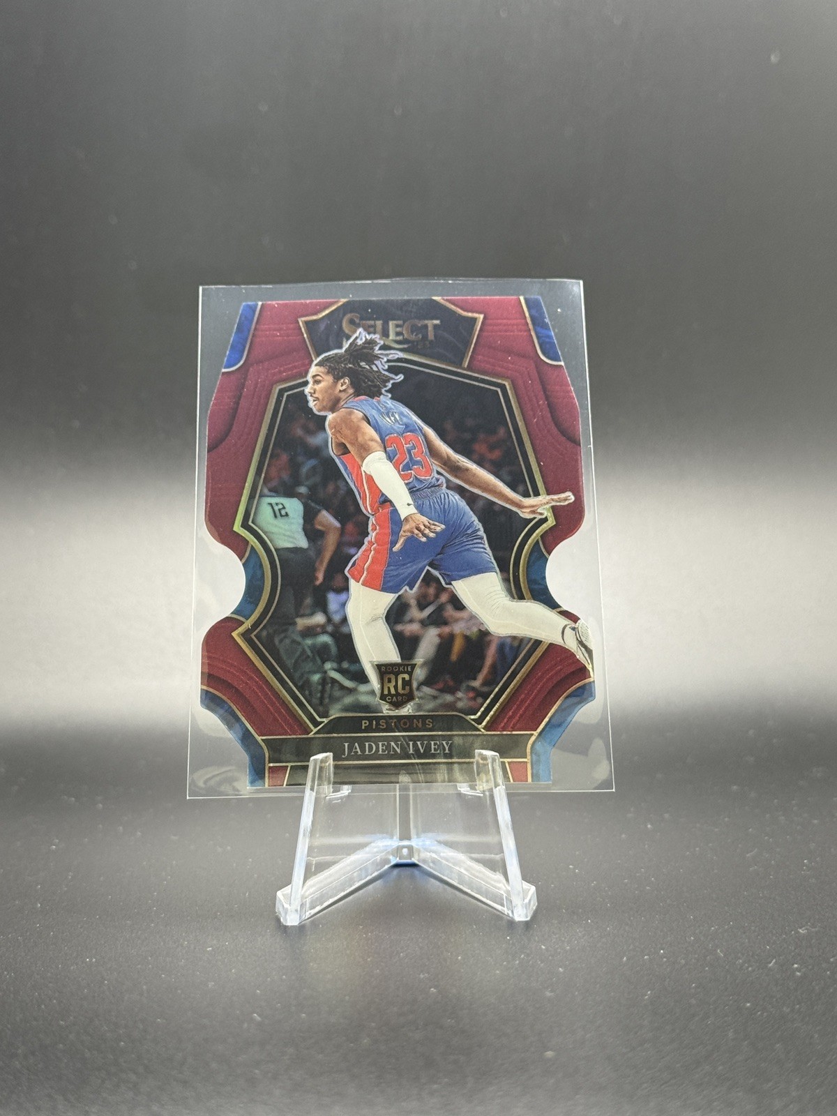 2022-23 Select Jaden Ivey RC Maroon Prizm Die Cut Premier Level /175 Pistons
