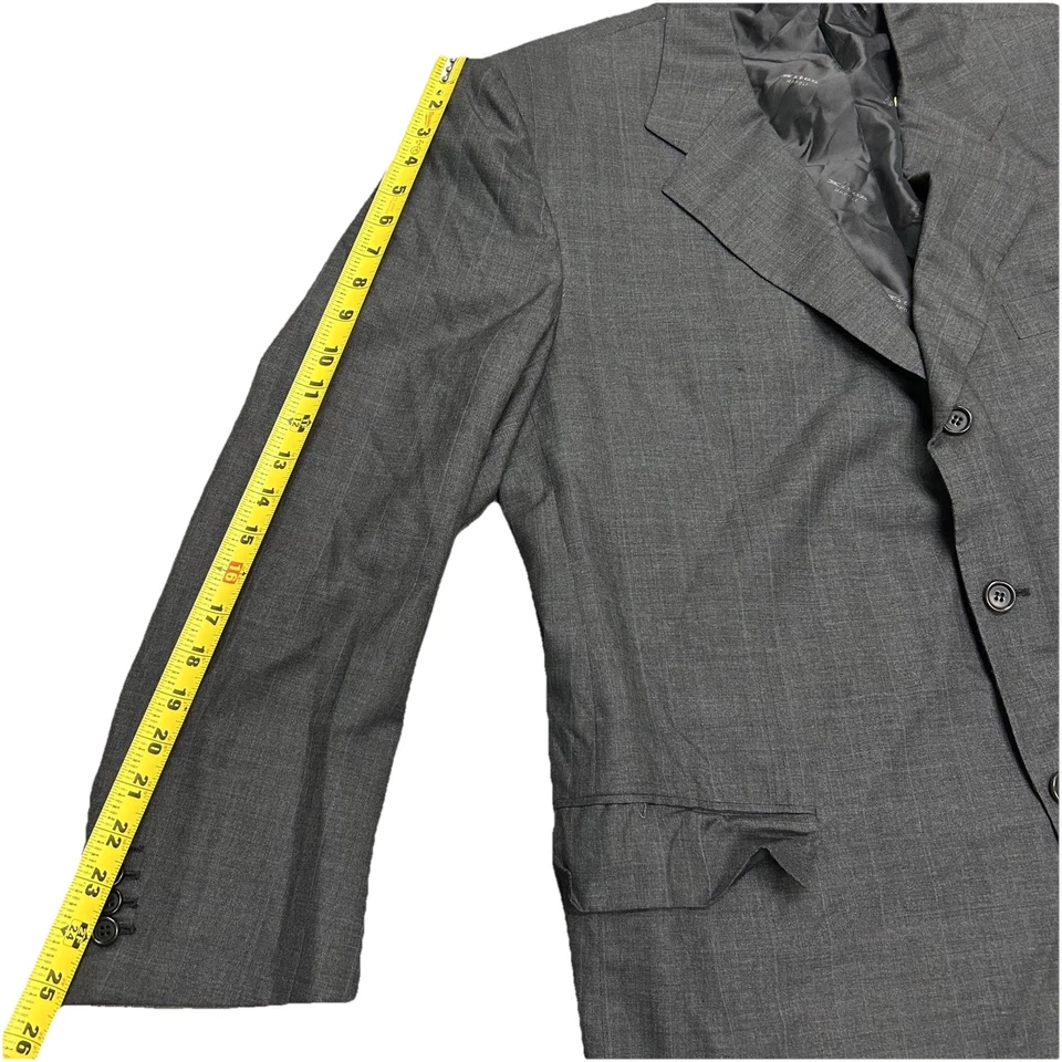 Terno de lã KITON listra cinza carvão durante todo o ano 48 R (UE 58) - Imagem 4 de 4