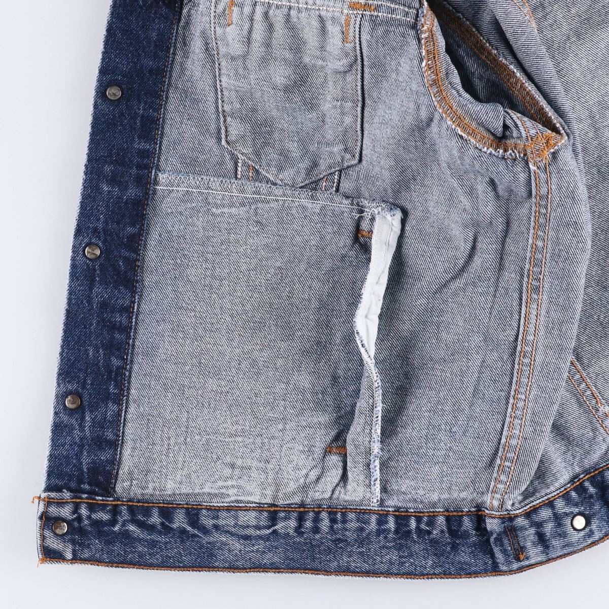 Vintage 90'S Levi's Chemical Wash Denim Jacket Made in the