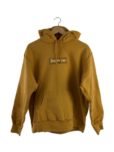 Sweat à capuche jaune logo Supreme Box M occasion