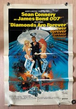 James Bond 007 Diamonds Are Forever 1971 Original One Sheet Poster Sean Connery