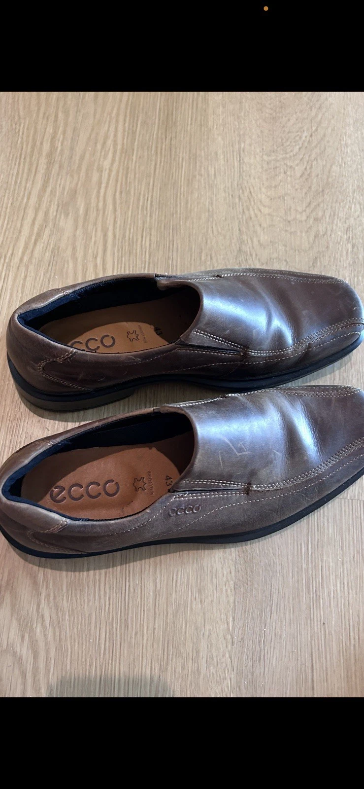 Mocassino slip on uomo Ecco in pelle taglia 9