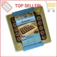 Jiffy Self-Watering Seed Starting Greenhouse with 34 Biodegradable 36mm Peat Pel