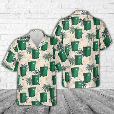Waste Management 96 Gallon Residential Container Hawaiian Shirt