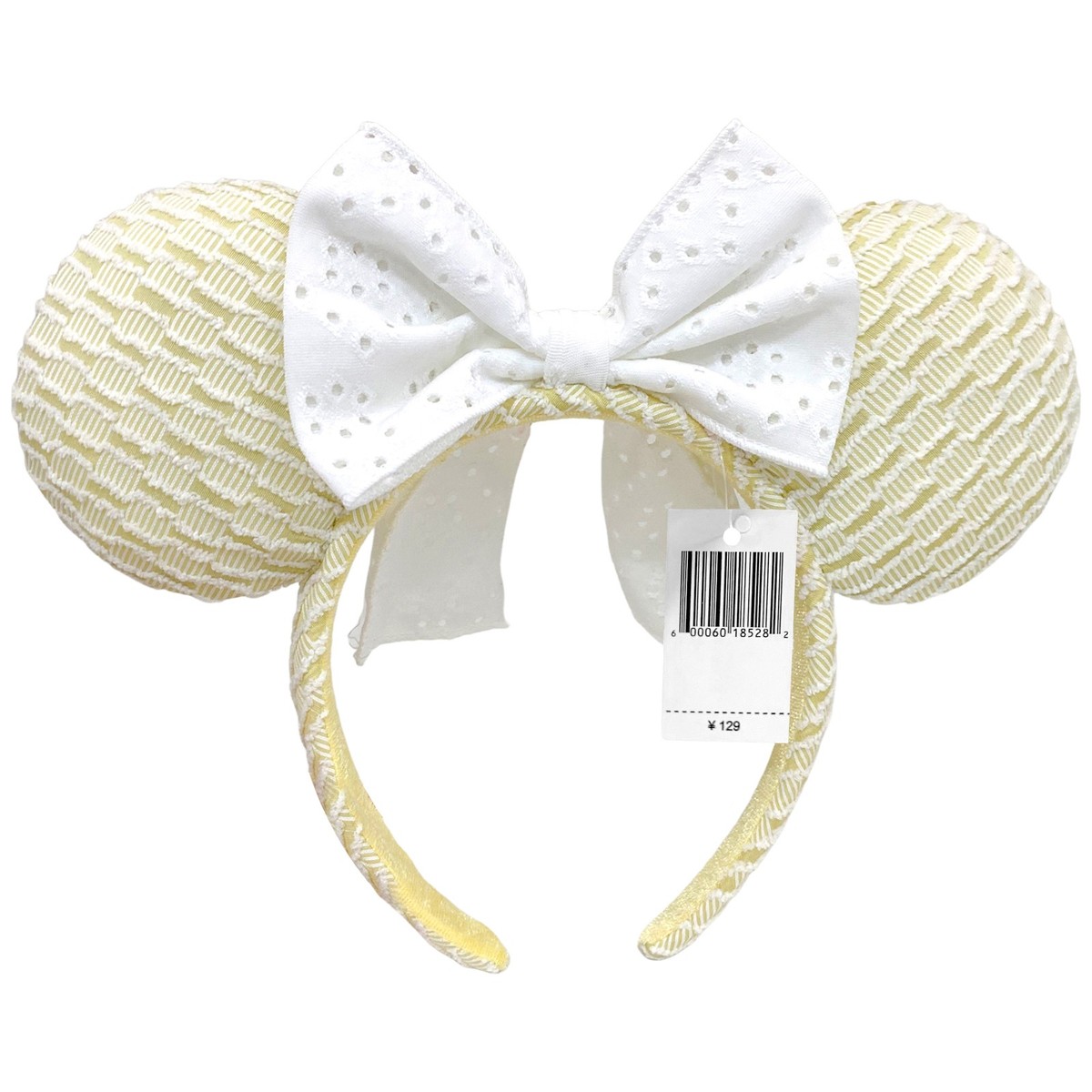Japan Tokyo Disney-Parks Summer Yellow Headband White Lace  display picture 1