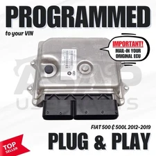 - VIN PROGRAMMED PLUG & PLAY PCM ECM ECU FIAT 500 & 500L 2012-2019-*