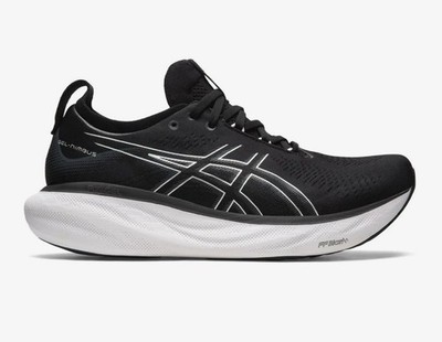 Size 10- ASICS Gel Nimbus 26 Black Graphite Grey Running Shoes