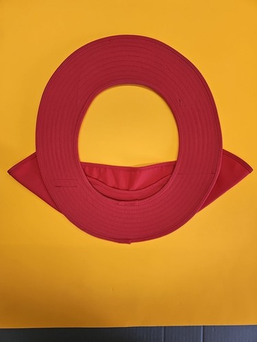 Occunomix 898 Hard Hat Sun Shade Visor & Neck Shield Hi-Vis Orange Full Brim - Picture 4 of 6