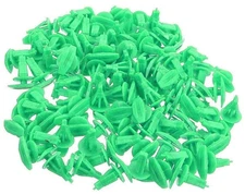 100 PCS Green Universal Auto Fasteners Weatherstrip Retainer Clips for Cars