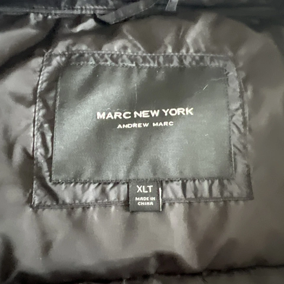 Andrew Marc мужской размер X-Large черный пуховик жилет, негабаритный и в состоянии A + - Изображение 4 из 4