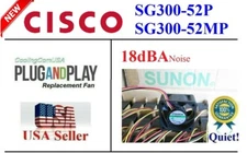 1x Quiet replacement fan for Cisco SG300-52MP Low Noise 18dBA Sunon fan
