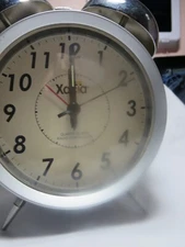 Radio Controlled, Atomic  Alarm Clock with Twin Bell Mechanical Bell  #8367 u