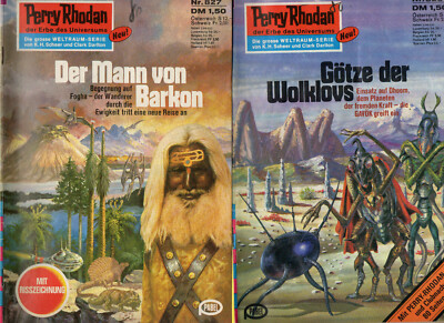 2 Perry Rhodan Hefte 1. Auflage - 827 + 828   *1977