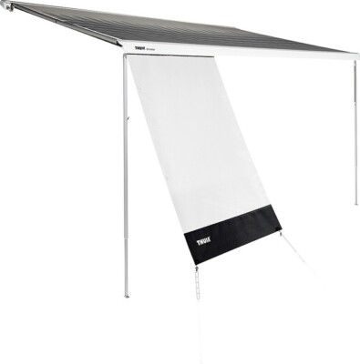 Sackmarkise Thule Omnistor 1200 mit Vorderwand Sun Blocker/5,0 x 2,5 mystic  grey | eBay.de