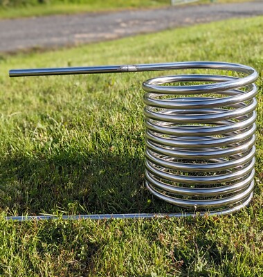 Double water heater coil w/ 2m hose connectors hot tub, stock  tank UK