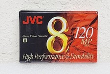 JVC 8mm 120 MP High Performance  Durability Video Cassette Tape