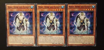 Yu-Gi-Oh! 3x Hebo, Lord of the River, RATE-EN030, Common, 2nd Edition, German, NM