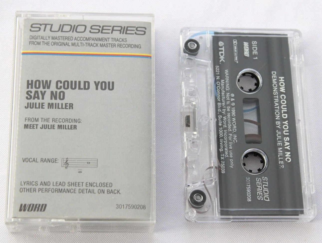 JULIE MILLER HOW COULD YOU SAY NO ACCOMPANIMENT TRACKS CASSETTE + LYRIC SHEET