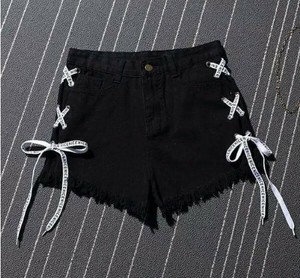 adidas black shorts with yellow stripes