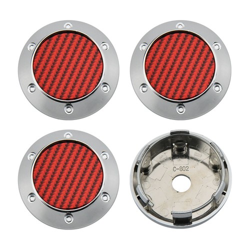 56mm Wheel Cap Silver Blank Centre Cap Cover Hubcaps For Rims Parts - 4 Pieces - Picture 8 of 14